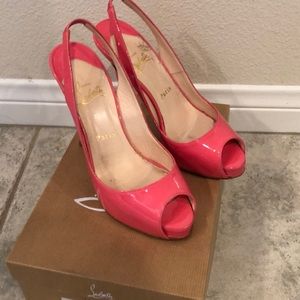 NoPrive 120 pink patent Christian Louboutins